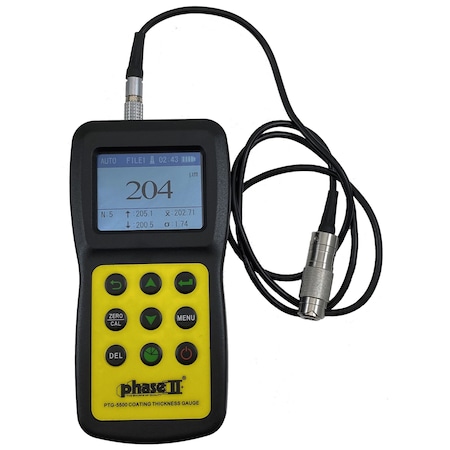 Phase Ii Coating Thickness Gauge, 0-60mils, 0.01um Resolution PTG-5500
